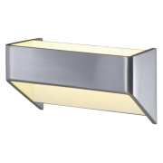 DACU SPACE Wandleuchte, alu brushed/weiss, 5W LED, 3000K