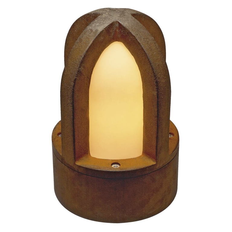 RUSTY CONE Bodenleuchte, eisen gerostet, E14, max. 40W, IP54
