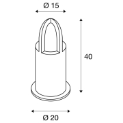 RUSTY® CONE 40 Außenstandleuchte Pollerleuchte rund E27 TC-DSE max. 11W IP54 FeCSi-Stahl gerostet Höhe 40cm