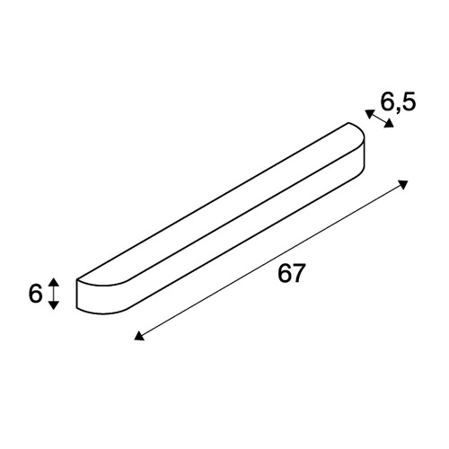 SLV ARLINA T5 24 Wandleuchte, alu brushed, 24W, mit satiniertem Glas