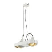 AIXLIGHT R DUO HQI111 Pendelleuchte, rund, weiss, G12, 2x70W, ohne Reflektor