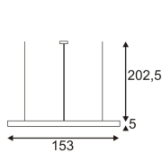 AIXLIGHT R OFFICE T5 54W, Pendelleuchte, silbergrau, 2xT5 54W + 2xES111 max. 75W