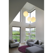 Indoor Pendelleuchte ROTOBALL 50 weiß kugelform IP20 E27 max. 24W