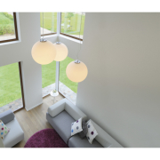 Indoor Pendelleuchte ROTOBALL 50 weiß kugelform IP20 E27 max. 24W
