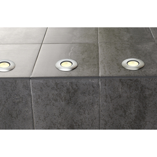 SLV TRAIL-LITE Einbauleuchte, Edelstahl 316, 4 LED, 0,3W, warmweiss
