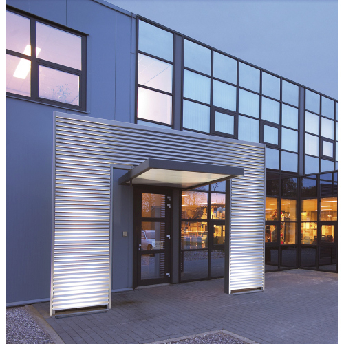 SLV GALEN LED PROFIL 100cm, silbergrau, 18x1W, warmweiss, IP65