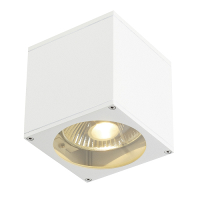 BIG THEO WALL OUT Wandleuchte, eckig, weiss, ES111, max. 75W