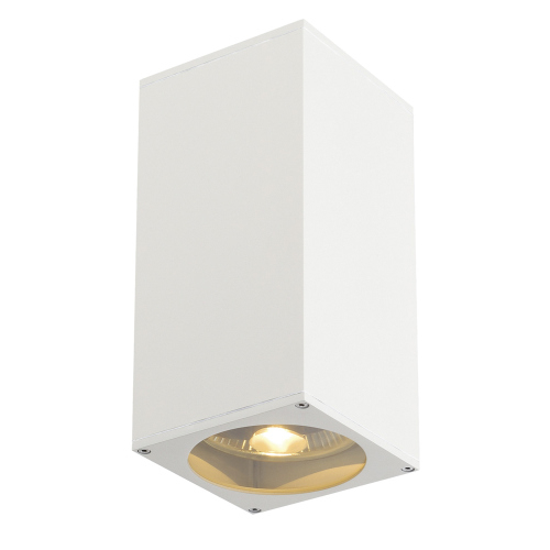 SLV BIG THEO UP/DOWN OUT Wandleuchte, eckig, weiss, ES111, max. 2x75W