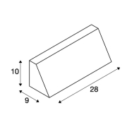 PEMA SQUARE Wandleuchte, schwarz, E27, max. 15W