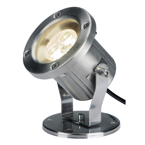 SLV NAUTILUS LED 304B, Edelstahl gebürstet, 3x1W warmweiss, IP55