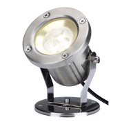 NAUTILUS LED 304B, Edelstahl gebürstet, 3x1W warmweiss, IP55