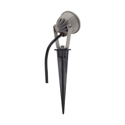 SLV NAUTILUS SPIKE LED KOMPAKT, silbergrau, 230V, 3,3W, warmweiss, IP44