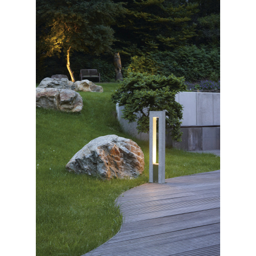 SLV ARROCK ARC GU10, Stehleuchte, Granit, salt & pepper, GU10, max. 35W