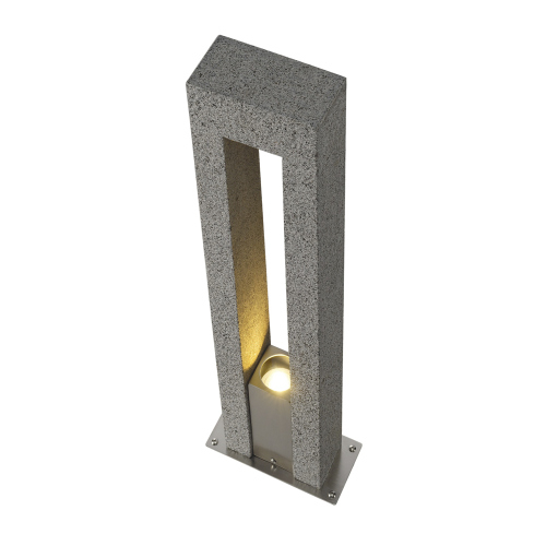 SLV ARROCK ARC GU10, Stehleuchte, Granit, salt & pepper, GU10, max. 35W