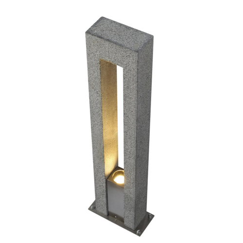 SLV ARROCK ARC GU10, Stehleuchte, Granit, salt & pepper, GU10, max. 35W