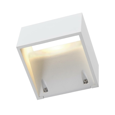 SLV LOGS WALL Wandleuchte, eckig, weiss, 6W LED, warmweiss