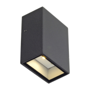QUAD 1 Wandleuchte, eckig, anthrazit, LED, 1x3W, 3000K