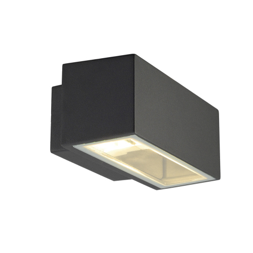 SLV 232495 BOX-L anthrazit | E27 18W Wandleuchte max. E27 Lampen1a eckig