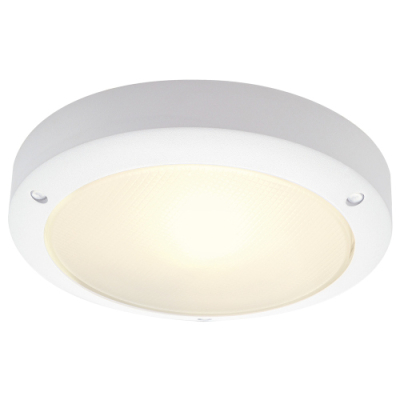 SLV BULAN Deckenleuchte, rund, weiss, E14, max. 60W, satiniertes Glas