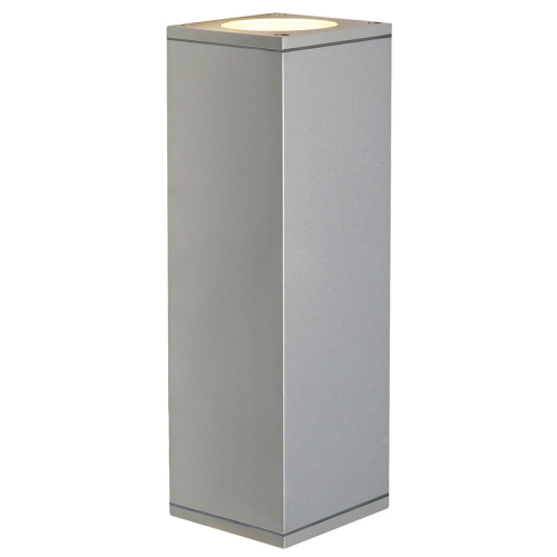 SLV THEO UP/DOWN OUT Wandleuchte, eckig, silbergrau GU10, max. 2x35W