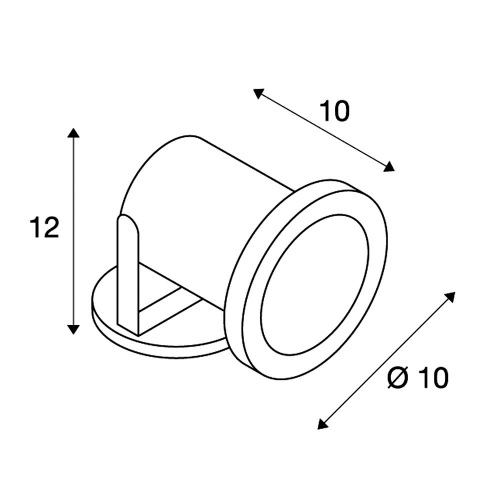 SLV NAUTILUS MR16 EDELSTAHL 304, max. 35W, IP67