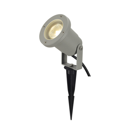 SLV NAUTILUS SPIKE, silbergrau, GU10, max. 35W, inkl. 1,5m Kabel mit Stecker