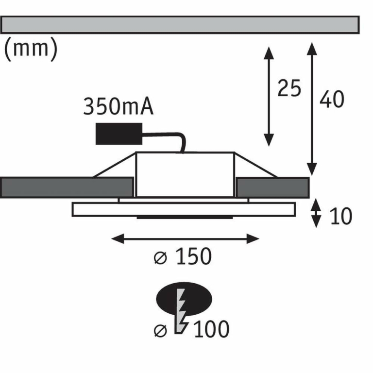 Paulmann Einbauleuchten-Set Premium Line LED Whirl 6W