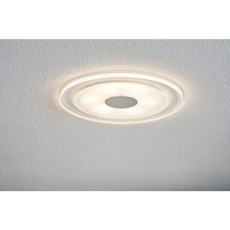Paulmann Premium LED Einbauleuchte 3er Set Whirl Basisset rund 150mm 3x6W 3x450lm 230V 3000K Alu gedreht/Satin