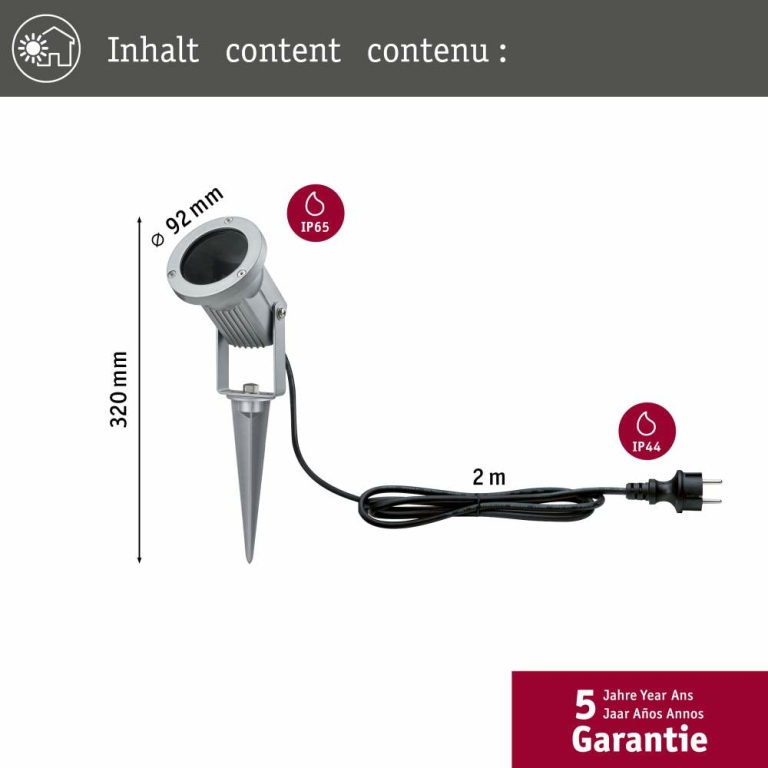 Paulmann Outdoor Pflanzenleuchte mit Spieß SpecialLine
