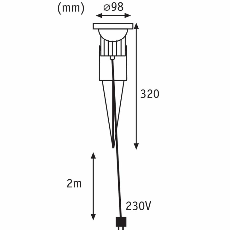 Paulmann Outdoor Pflanzenleuchte mit Spieß SpecialLine