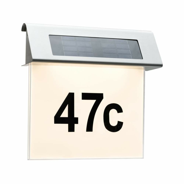 Paulmann Outdoor Solar LED Hausnummernleuchte Special Line IP44 inkl. Zahlen & Buchstaben