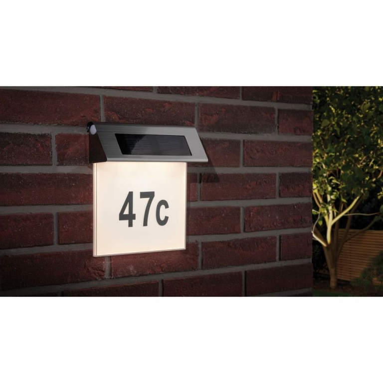 Paulmann Outdoor Solar LED Hausnummernleuchte Special Line IP44 inkl. Zahlen & Buchstaben
