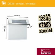 Outdoor Solar LED Hausnummernleuchte Special Line IP44 inkl. Zahlen & Buchstaben