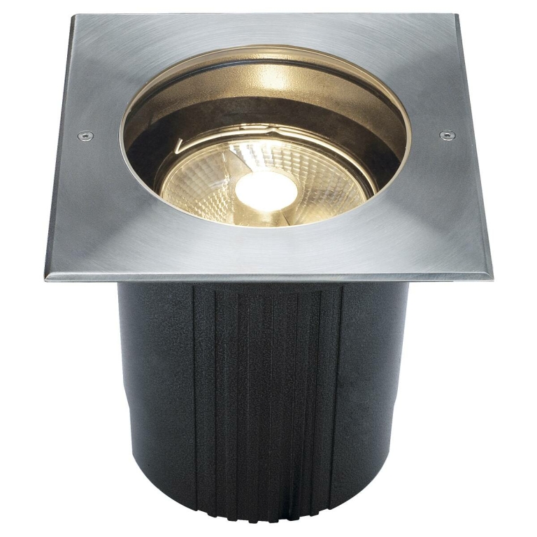 SLV DASAR® 215 Outdoor Bodeneinbauleuchte eckig QPAR111 GU10 IP67 edelstahl 316 max. 75W