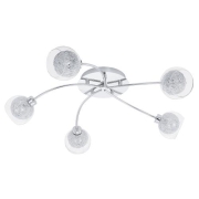 Wand-/Deckenleuchten DL/5 G9 Ø625 CHROM/KLAR-ALU OVIEDO