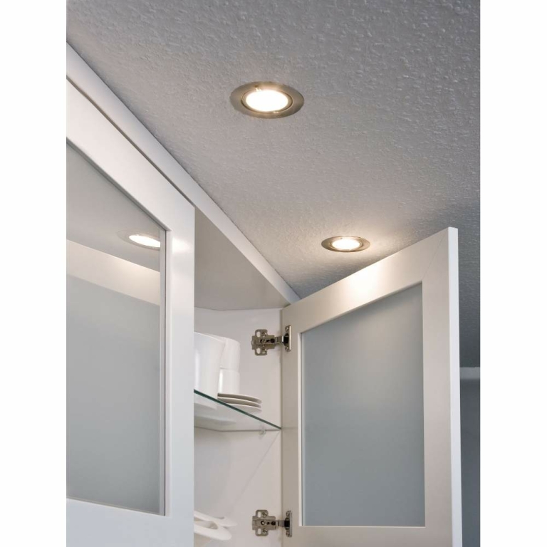 Paulmann LED Möbeleinbauleuchten Micro Line Eisen gebürstet rund 3er-Set 2700K inkl. Trafo