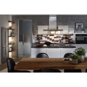 LED Möbeleinbauleuchten Micro Line Eisen gebürstet rund 3er-Set 2700K inkl. Trafo
