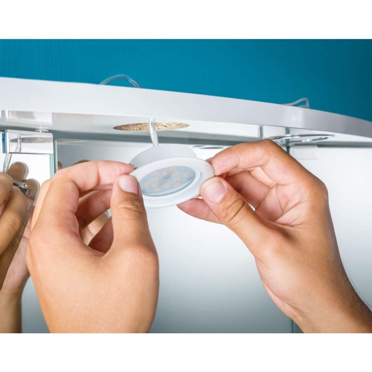 Paulmann LED Möbeleinbauleuchten Micro Line Weiß rund 3er-Set 2700K inkl. Trafo