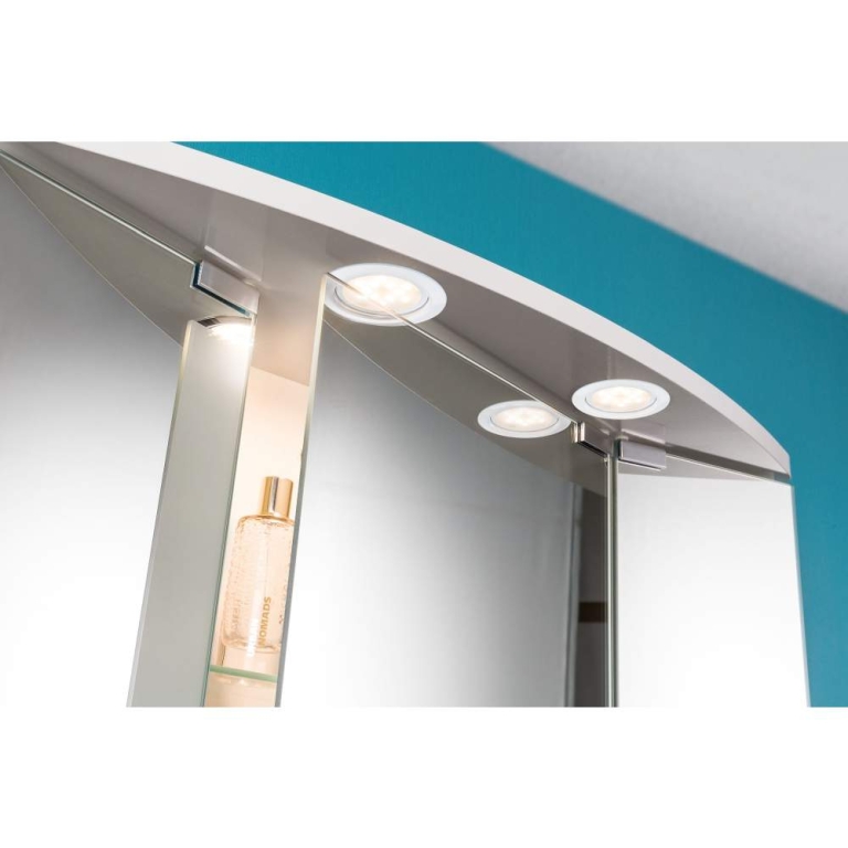 Paulmann LED Möbeleinbauleuchten Micro Line Weiß rund 3er-Set 2700K inkl. Trafo