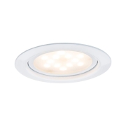 LED Möbeleinbauleuchten Micro Line Weiß rund 3er-Set 2700K inkl. Trafo