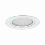LED Möbeleinbauleuchten Micro Line Weiß rund 3er-Set 2700K inkl. Trafo