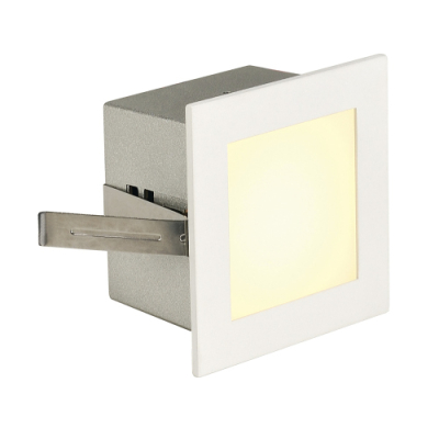 SLV FRAME BASIC LED Einbauleuchte, eckig, mattweiss, warmweisse LED