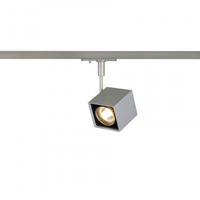 SLV ALTRA DICE Track silbergrau eckig 1-Phasen Spot GU10 inkl. Adapter