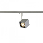ALTRA DICE Track silbergrau eckig 1-Phasen Spot GU10 inkl. Adapter