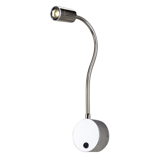SLV DIO FLEX PLATE LED Wandleuchte chrom, 1x1W, warmweiss, 3000K