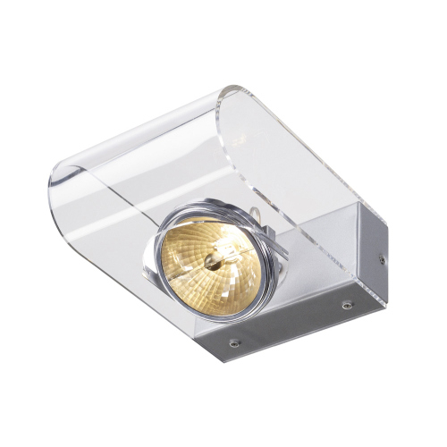 SLV RETROSIX WALL QRB, Wandleuchte alu gebürstet, klar, max.50W