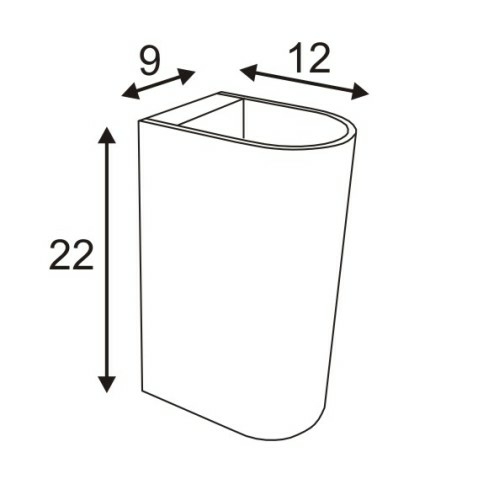 SLV RETROSIX GU10 WALL UP-DOWN Wandleuchte, klar, GU10, max 2x50W