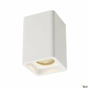 SLV PLASTRA Gipsleuchte Deckenleuchte eckig QPAR51 1x GU10 max. 35W