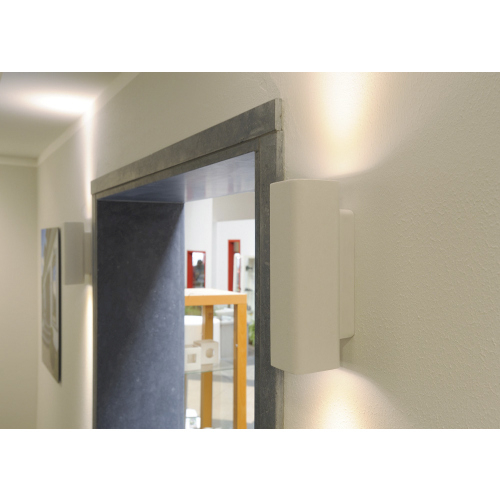 SLV PLASTRA Wandleuchte, WL-1, eckig, weisser Gips, 2xGU10, max.35W