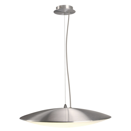 SLV ELSU Pendelleuchte, alu brushed, satiniertes Glas, 1x T8 Ring 32W